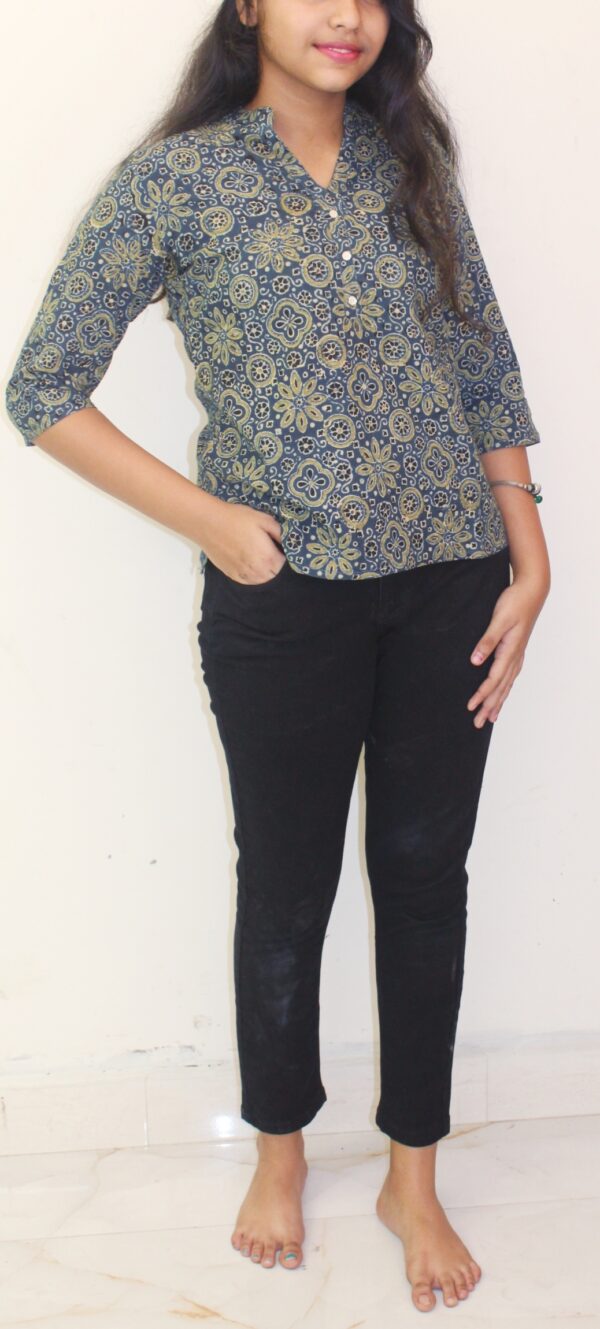 Ajrakh Print Short Kurta - APSK2