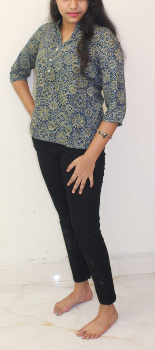 Ajrakh Print Short Kurta - APSK2