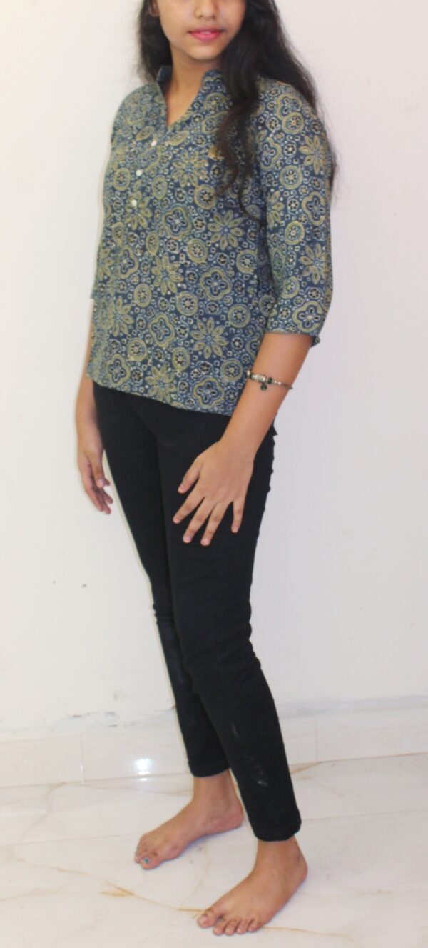 Ajrakh Print Short Kurta - APSK2
