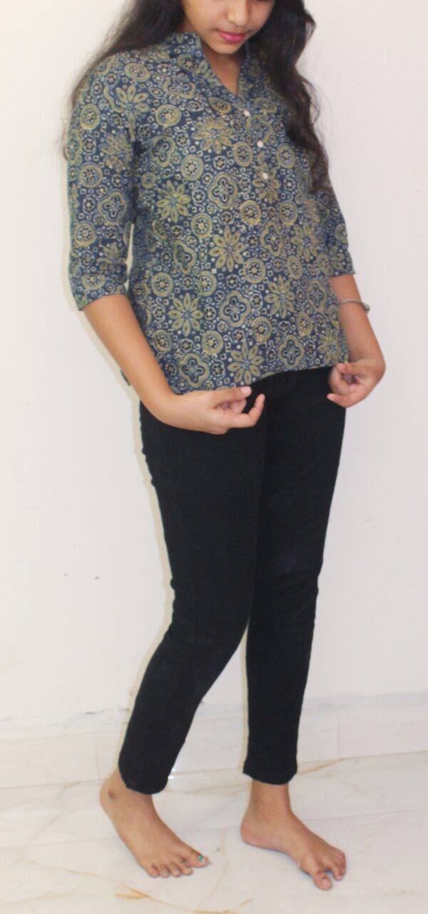 Ajrakh Print Short Kurta - APSK2