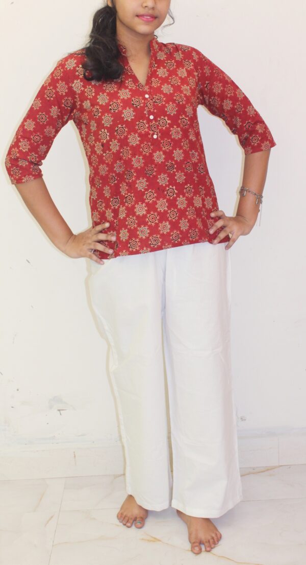 Ajrakh Print Short Kurta - APSK3