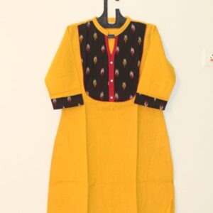 Yellow Color Cotton kurta - WSLYC1009