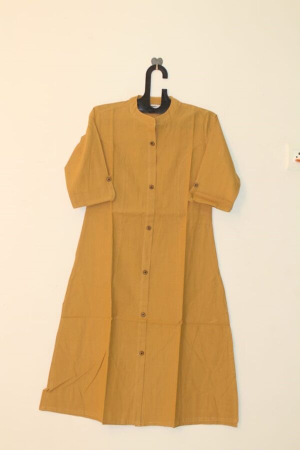 Khaki Color Cotton kurta - WSLKC1012