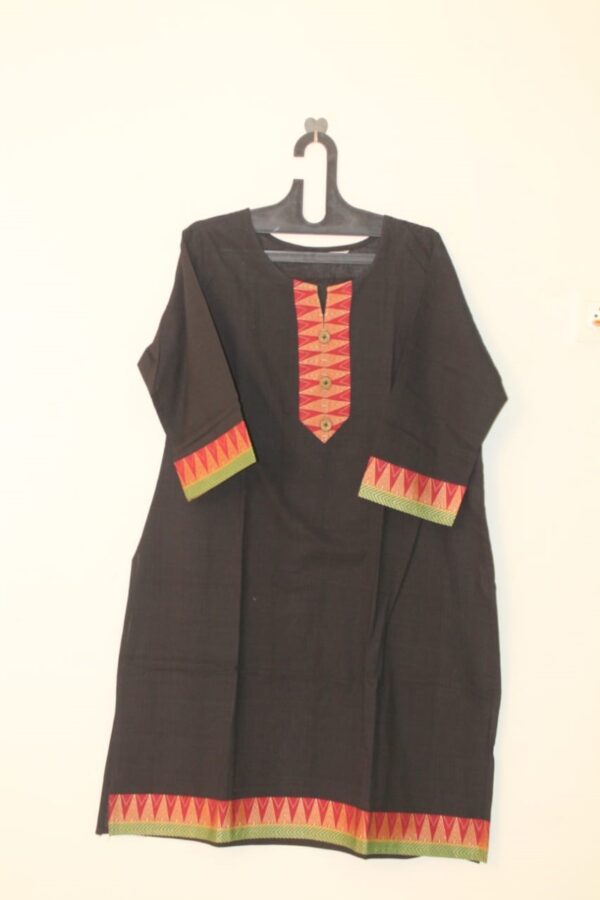 Black Color Cotton kurta - WSLBR1013