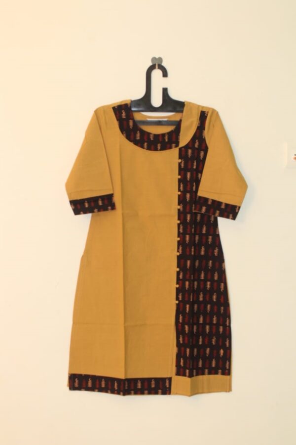 Khaki Color Cotton kurta - WSLKR1018