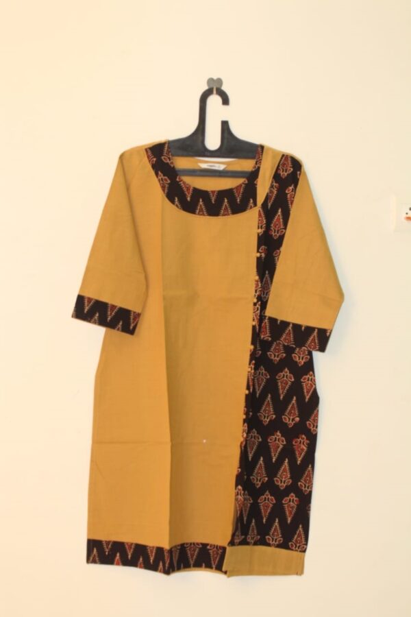 Khaki Color Cotton kurta - WSLKR1019