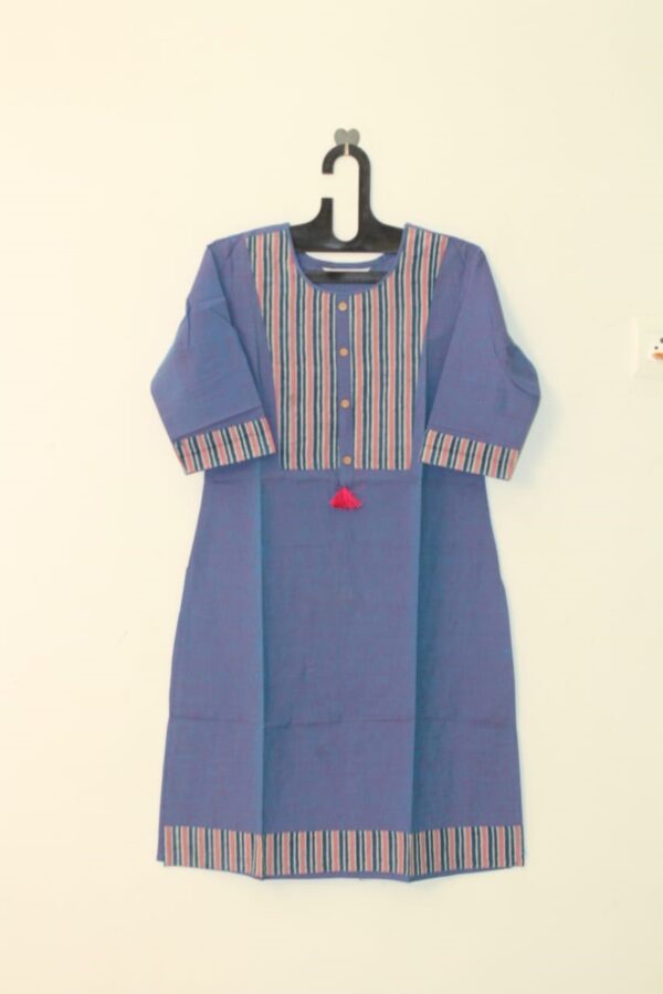 Blue color cotton kurta - WSLBR1026