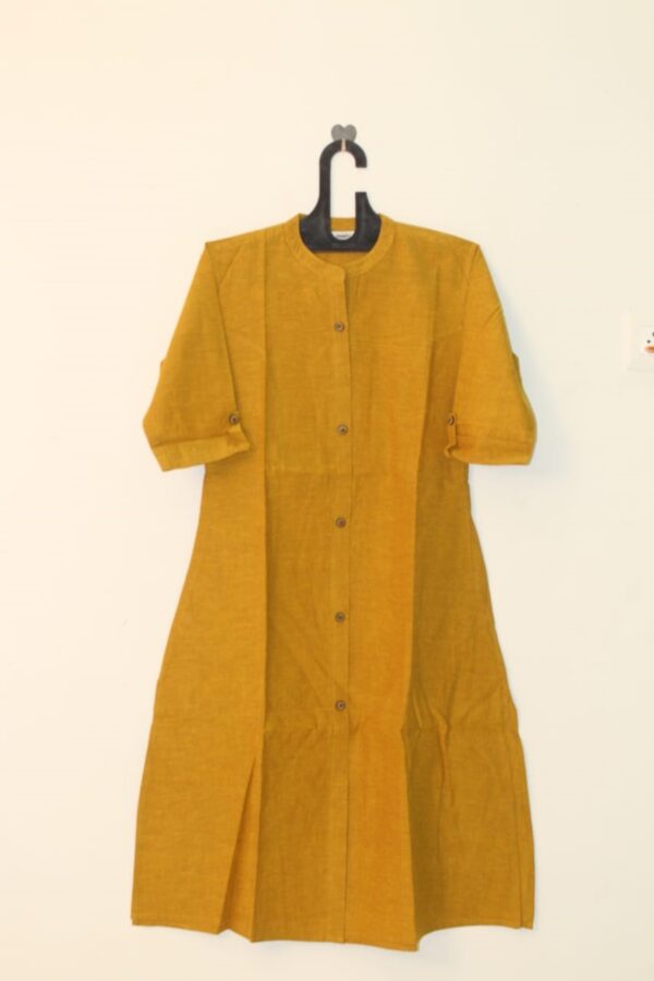 Mustard Color Cotton kurta - WSLMC1035