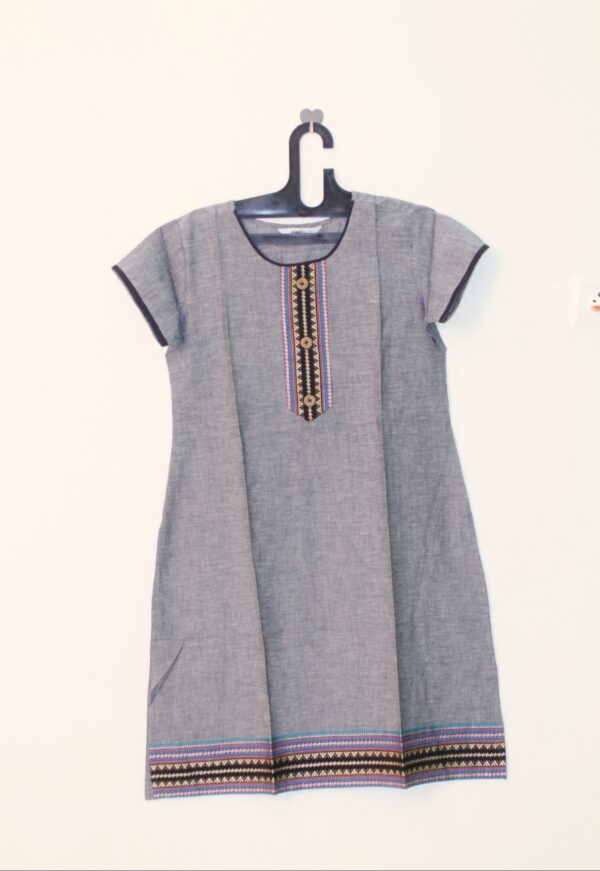 Blue color cotton kurta - WSLBC1007