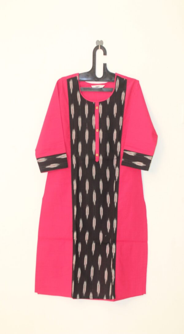 Black Color Cotton kurta - WSLBR1016