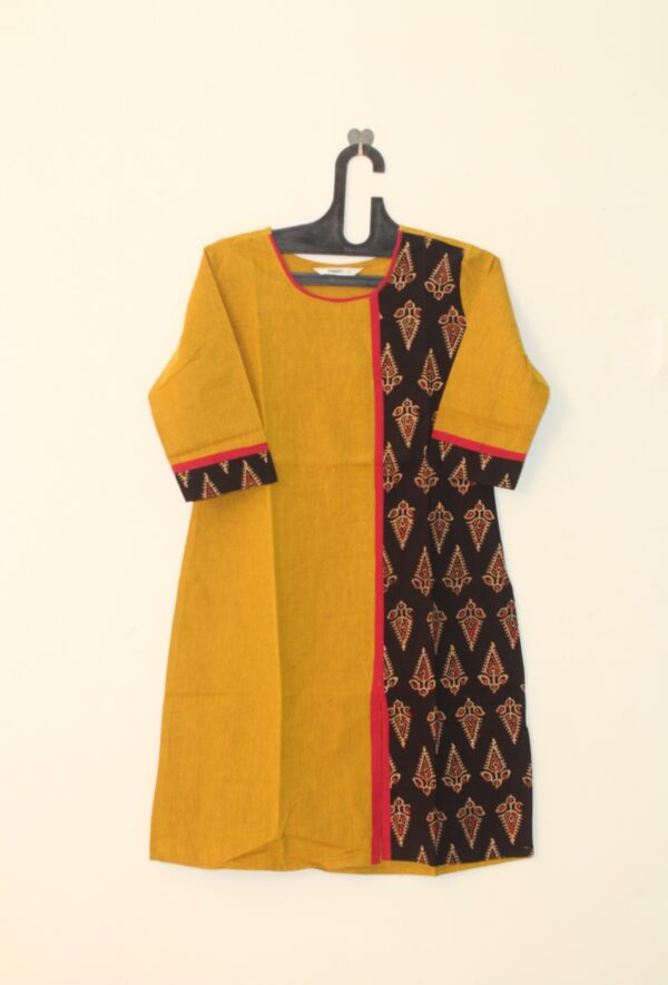 Mustard Color Cotton kurta - WSLMR1031